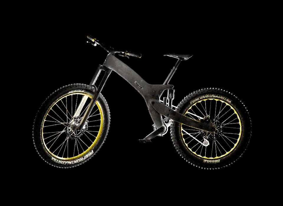 Carbon Frame Bike rendered by HdRestir