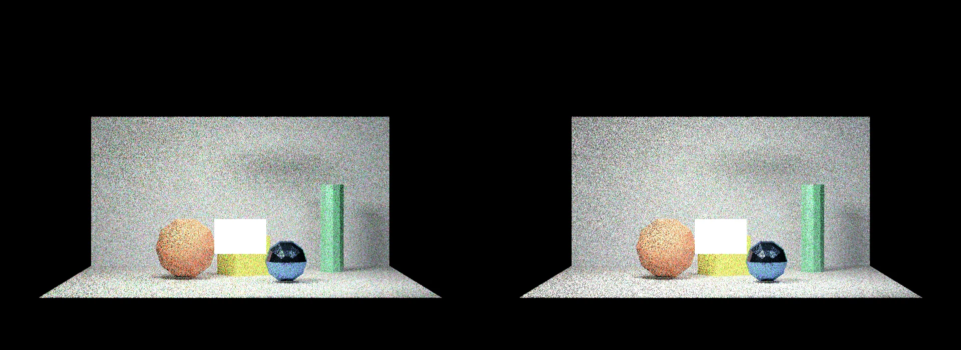 Many-lights scene rendered with temporal reservoir reuse
